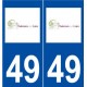 49 Chalonnes-sur-Loire logo autocollant plaque stickers ville