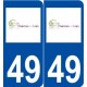 49 Chalonnes-sur-Loire logo autocollant plaque stickers ville
