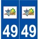 49 Champ-sur-Layon logo aufkleber typenschild aufkleber stadt
