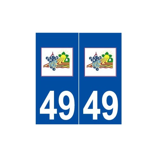 49 Champ-sur-Layon logo autocollant plaque stickers ville