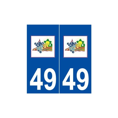 49 Champ-sur-Layon logo autocollant plaque stickers ville