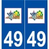 49 Champ-sur-Layon logo adesivo piastra adesivi città