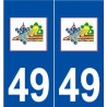 49 Champ-sur-Layon logo autocollant plaque stickers ville