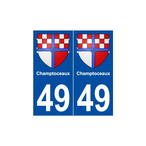 49 Champtoceaux blason autocollant plaque stickers ville