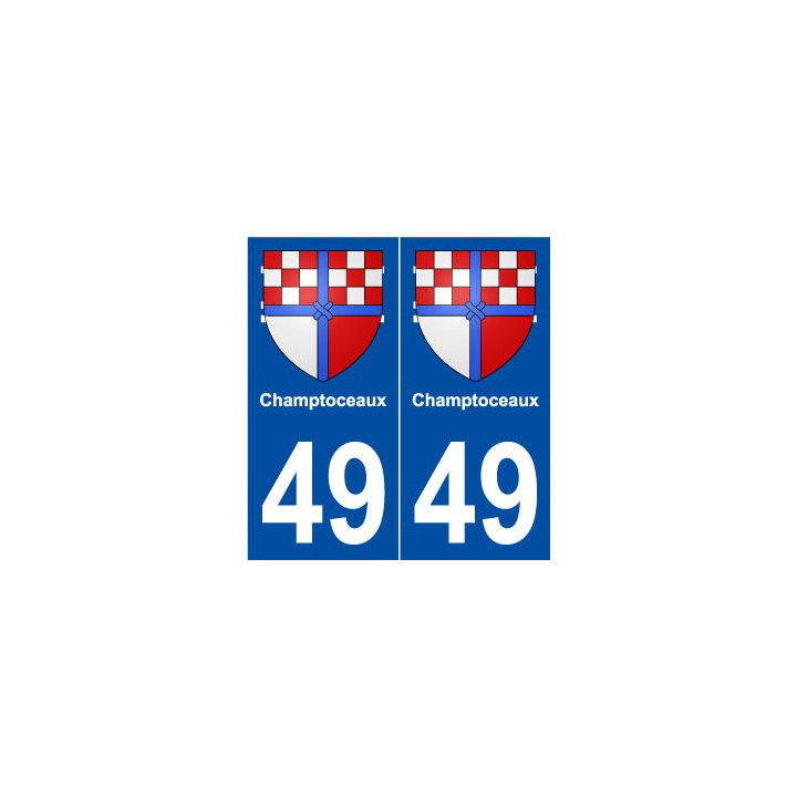 49 Champtoceaux blason autocollant plaque stickers ville