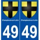 49 Champtocé-sur-Loire blason autocollant plaque stickers ville