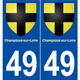49 Champtocé-sur-Loire blason autocollant plaque stickers ville