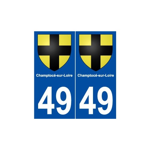 49 Champtocé-sur-Loire blason autocollant plaque stickers ville