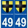49 Champtocé-sur-Loire blason autocollant plaque stickers ville