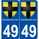 49 Champtocé-sur-Loire blason autocollant plaque stickers ville