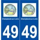 49 Champtocé-sur-Loire logo autocollant plaque stickers ville