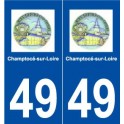49 Champtocé-sur-Loire logo autocollant plaque stickers ville