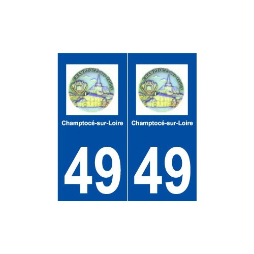 49 Champtocé-sur-Loire logo autocollant plaque stickers ville