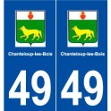 49 Chanteloup-les-Bois logo autocollant plaque stickers ville