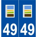 49 Charcé-Saint-Ellier-sur-Aubance logo autocollant plaque stickers ville