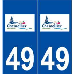 49 Chemellier logo autocollant plaque stickers ville