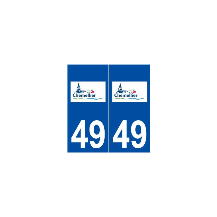 49 Chemellier logo autocollant plaque stickers ville