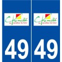 49 Chemillé logo autocollant plaque stickers ville