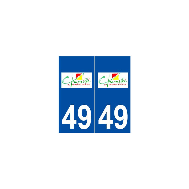 49 Chemillé logo autocollant plaque stickers ville