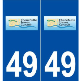 49 Chênehutte-Trèves-Cunault logo autocollant plaque stickers ville