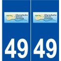 49 Chênehutte-Trèves-Cunault logo autocollant plaque stickers ville