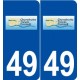 49 Chênehutte-Trèves-Cunault logo autocollant plaque stickers ville