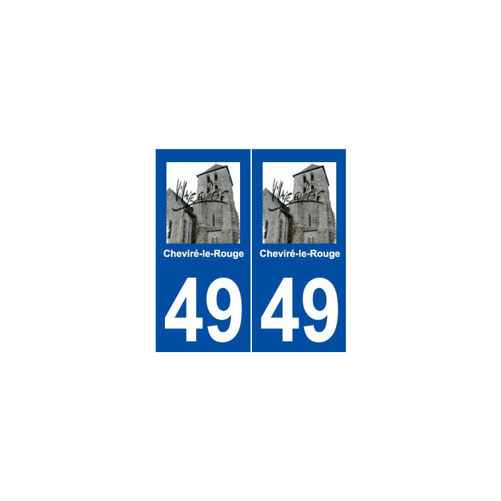 49 Cheviré-le-Rouge logo autocollant plaque stickers ville
