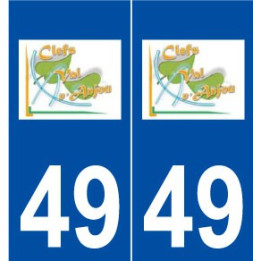 49 Clefs logo autocollant plaque stickers ville