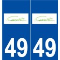 49 Corné logo autocollant plaque stickers ville