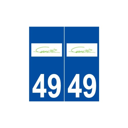 49 Corné logo autocollant plaque stickers ville
