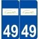 49 Corné logo autocollant plaque stickers ville