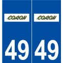 49 Coron logo autocollant plaque stickers ville