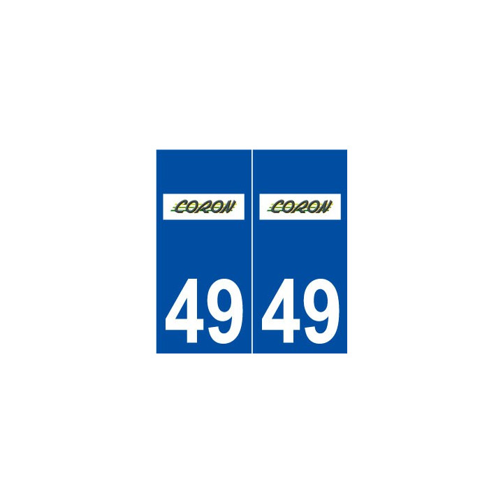 49 Coron logo autocollant plaque stickers ville