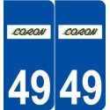 49 Coron logo autocollant plaque stickers ville