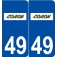 49 Coron logo autocollant plaque stickers ville