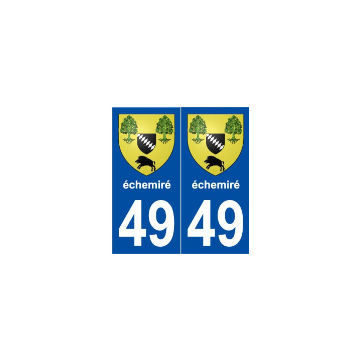 49 échemiré blason autocollant plaque stickers ville