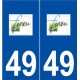 49 Feneu logo autocollant plaque stickers ville
