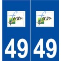 49 Feneu logo autocollant plaque stickers ville