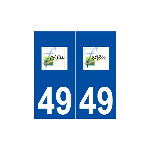 49 Feneu logo autocollant plaque stickers ville