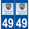 49 Fontaine-Guérin logo autocollant plaque stickers ville
