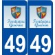 49 Fontaine-Guérin logo autocollant plaque stickers ville