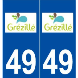 49 Grézillé logo autocollant plaque stickers ville