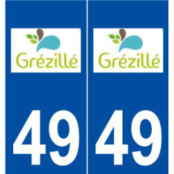 49 Grézillé logo autocollant plaque stickers ville