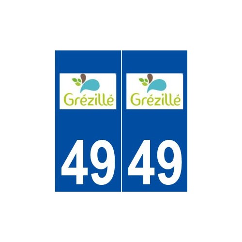 49 Grézillé logo autocollant plaque stickers ville