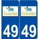 49 Grézillé logo autocollant plaque stickers ville