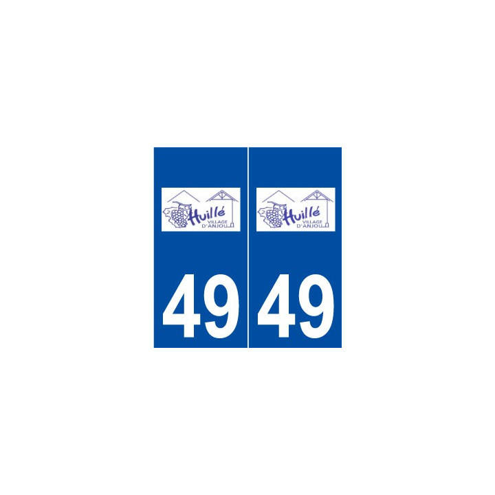 49 Huillé logo autocollant plaque stickers ville