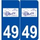 49 Huillé logo autocollant plaque stickers ville