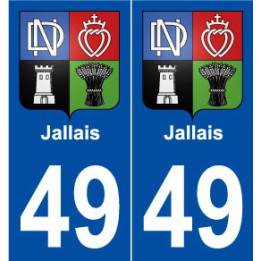 49 Jallais blason autocollant plaque stickers ville