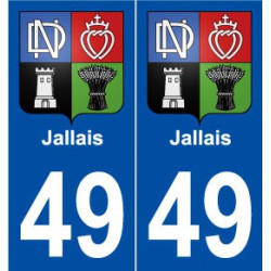 49 Jallais blason autocollant plaque stickers ville