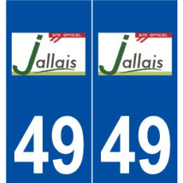 49 Jallais logo autocollant plaque stickers ville